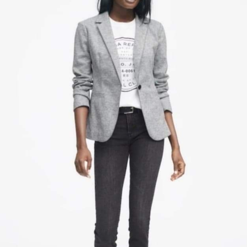 Gray blazer jacket